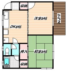 ＭＹハウス海神の物件間取画像